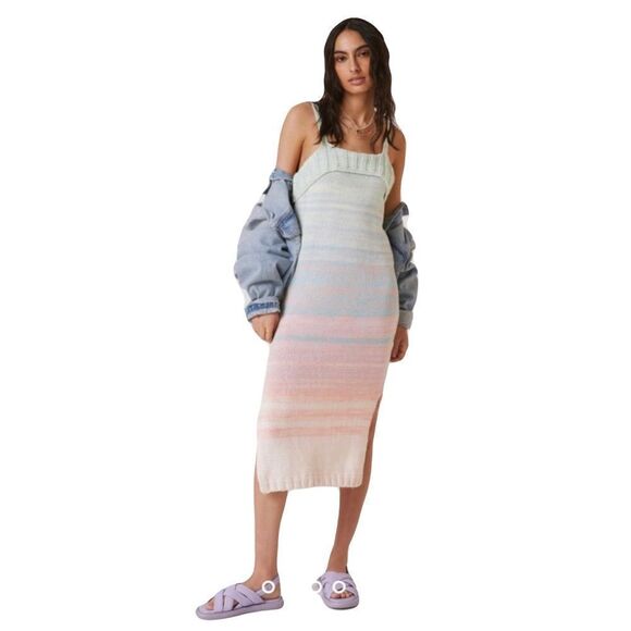 New 525 America Ombré Knit Tank Dress Size Large Women’s - Picture 10 of 10